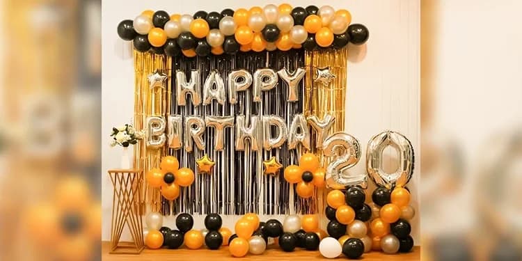 Glittering Birthday Decor Gold and Silver Set — view 1 of 1