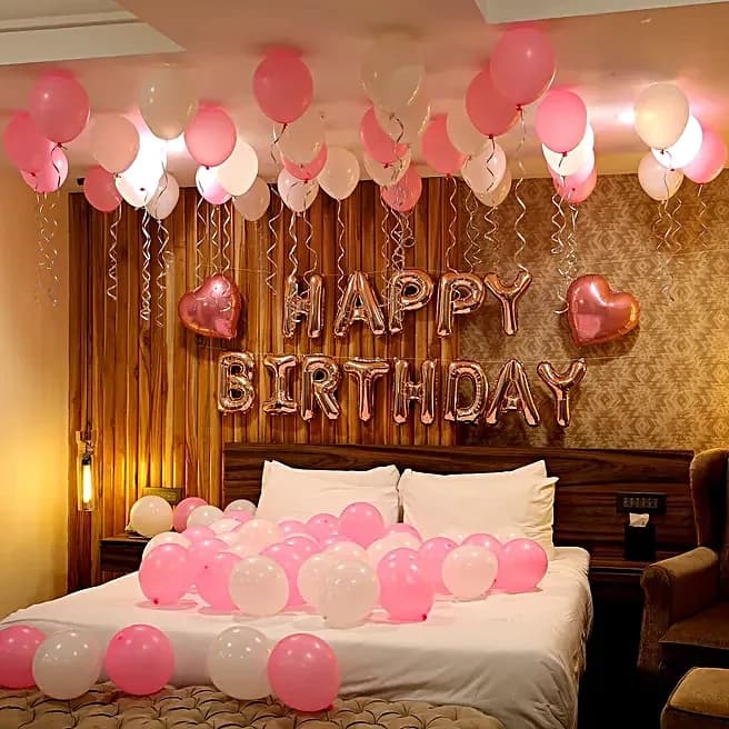 Rose Gold Birthday Theme Balloon Décor Set — view 2 of 4