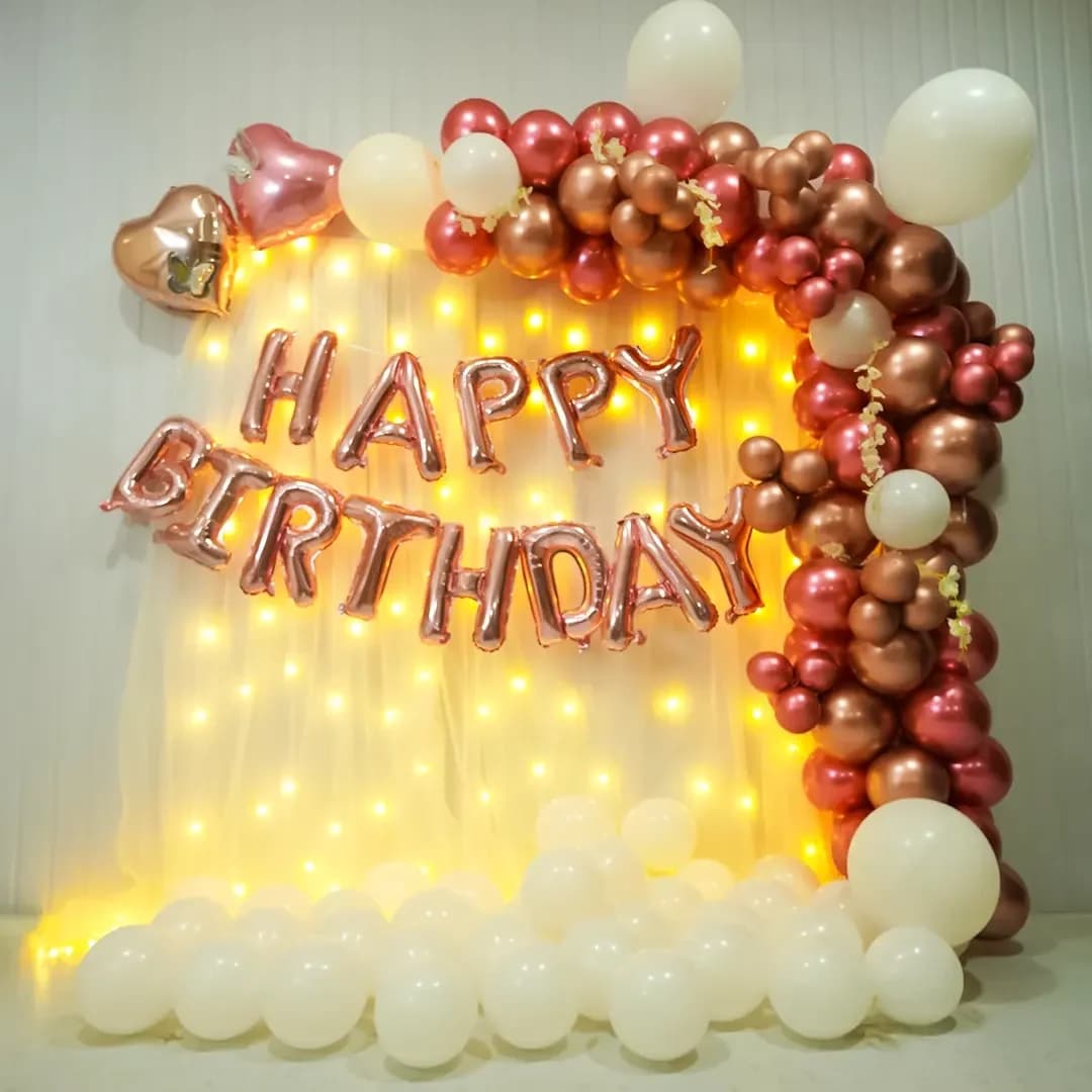 Rose Gold Radiance Birthday Decor Set — view 1 of 1