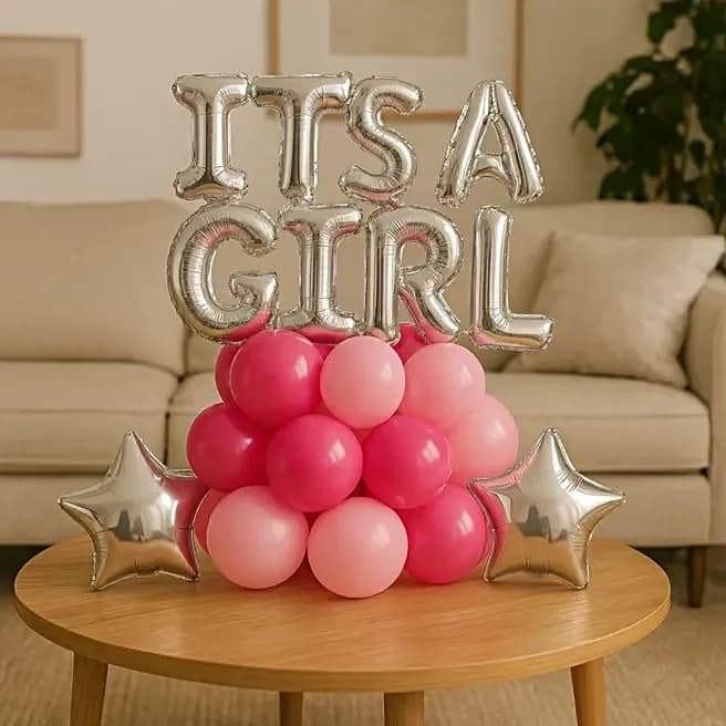 It’s a Girl Celebration Balloon Bouquet Set — view 3 of 3