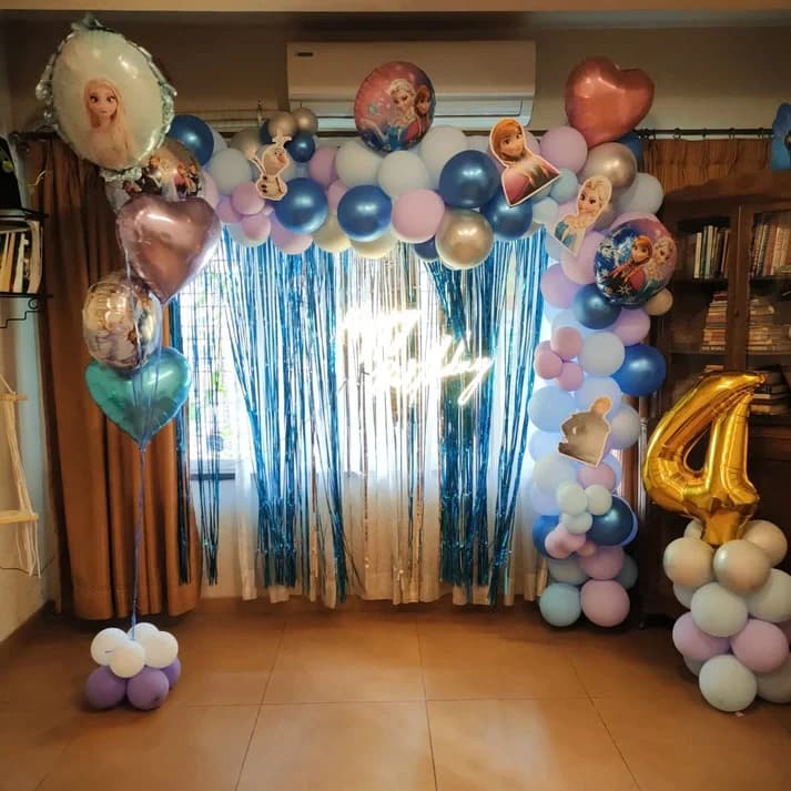 Princess Elsa Birthday Decor Setup — view 5 of 5