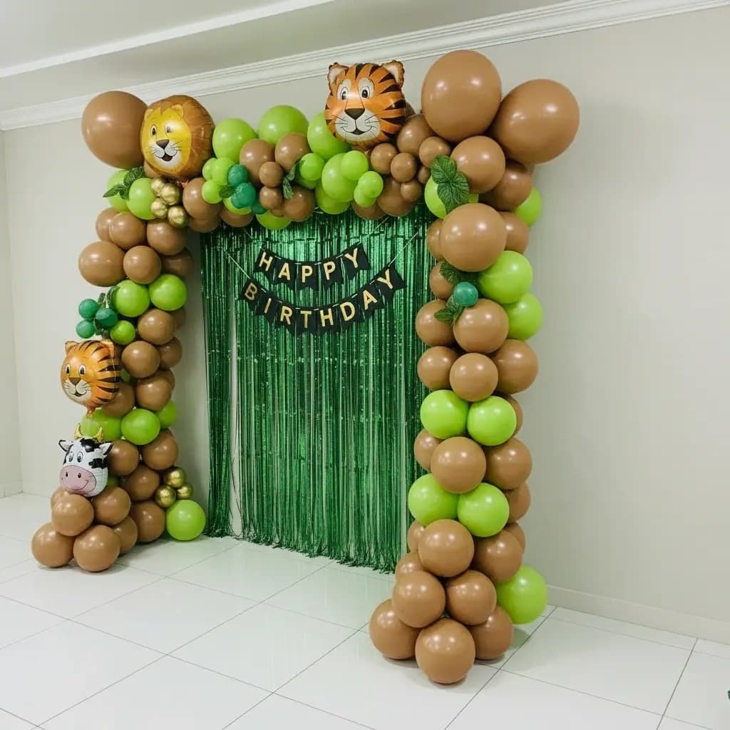 Jungle Kingdom Balloon Decoration Setup — view 2 of 2