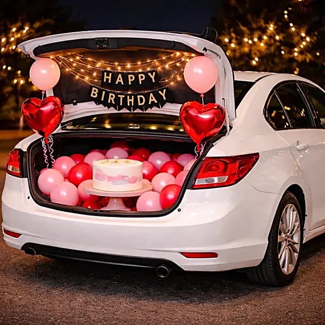 Shining Birthday Balloon Car Boot Decor Set — view 3 of 4