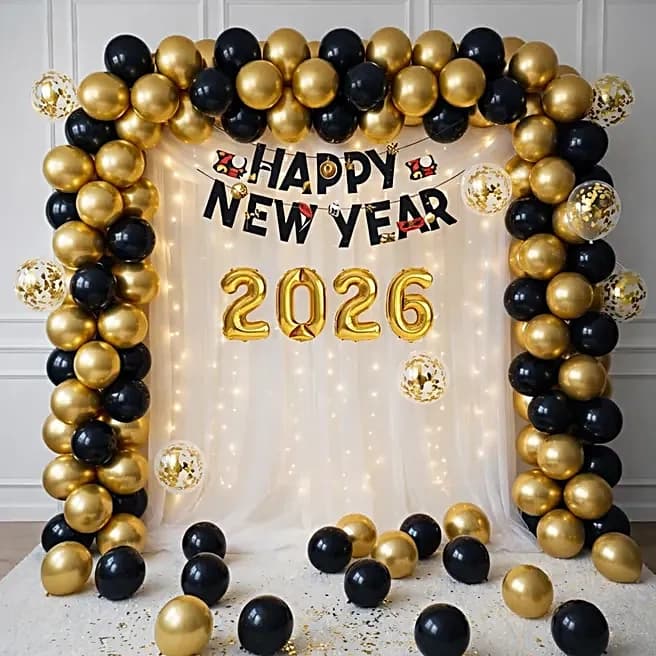 Happy New Year Radiant Balloon Decor Set — view 1 of 2