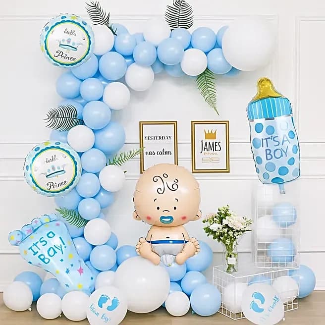 Blue Theme Welcome Baby Boy Décor Set — view 1 of 1