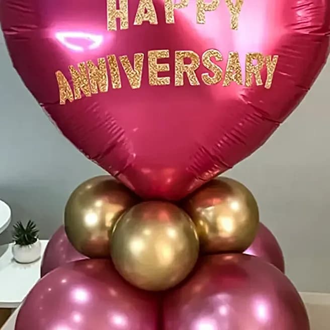 Happy Anniversary Chrome Balloon Set-Pink Set — view 4 of 4