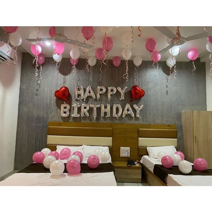 Simple Hotel Room - OYO room Balloon Decoration Set — view 1 of 1