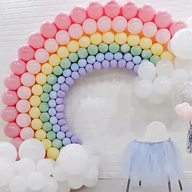 Rainbow Theme Kids Birthday Balloon Decor Set — view 2 of 5