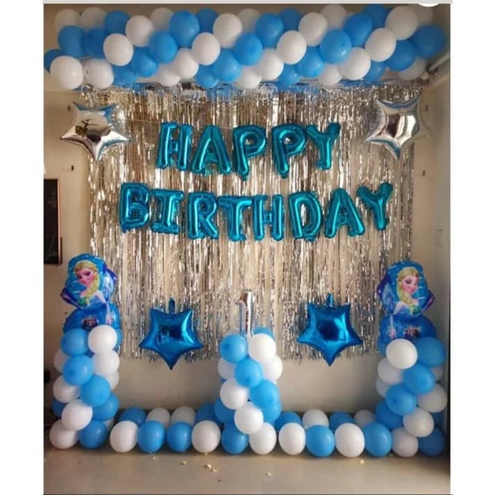 Elsa theme balloon decoration for kids birthday Set — view 1 of 1