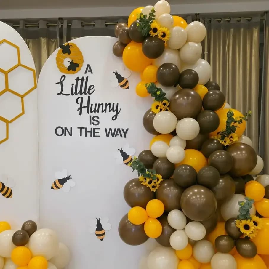 Little Bee Theme Baby Shower Decor Setup — view 2 of 2