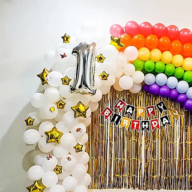 Rainbow Themed Birthday Decor Set — view 3 of 5