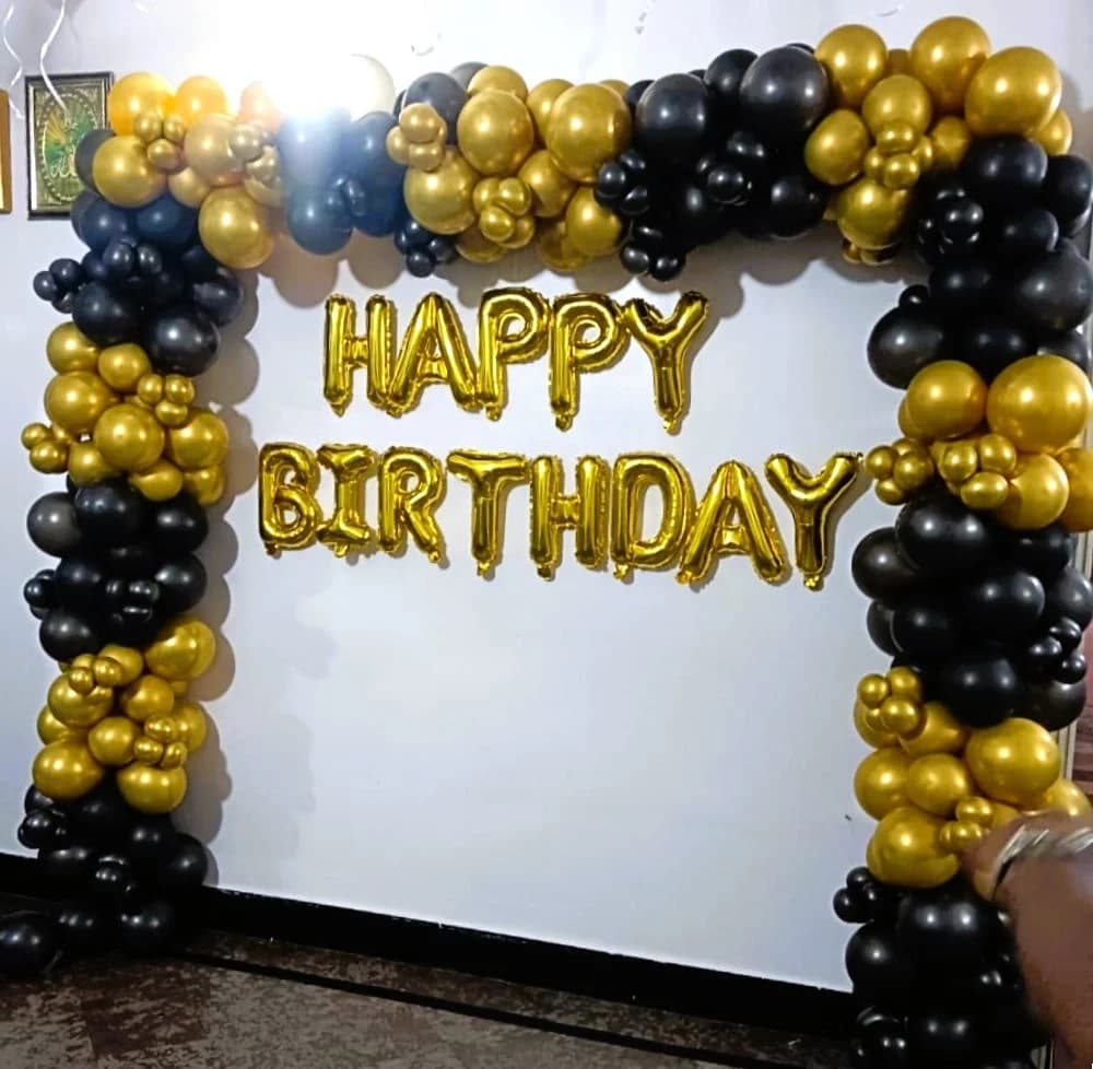 Black and Gold Glam Birthday Decor Set — view 1 of 1