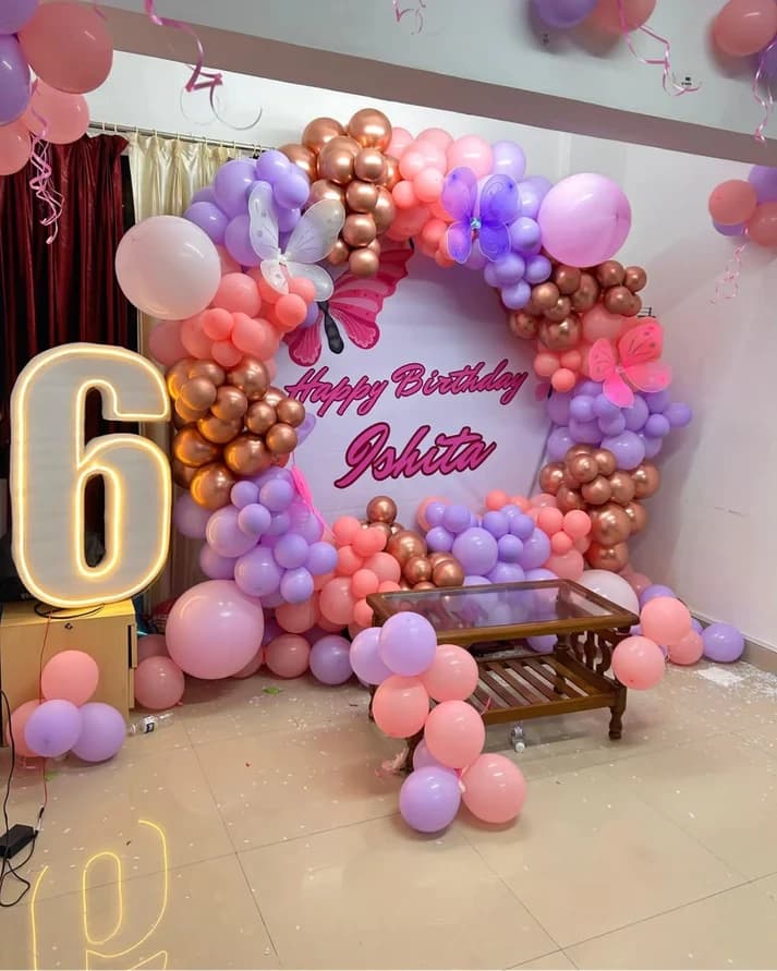 Girl’s Birthday Butterfly Setup — view 3 of 4