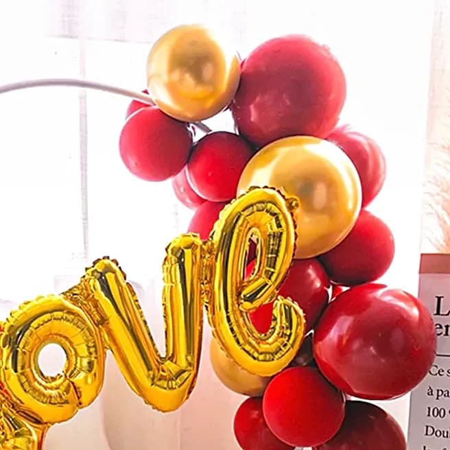Cursive Love Balloon Ring Set — view 2 of 4