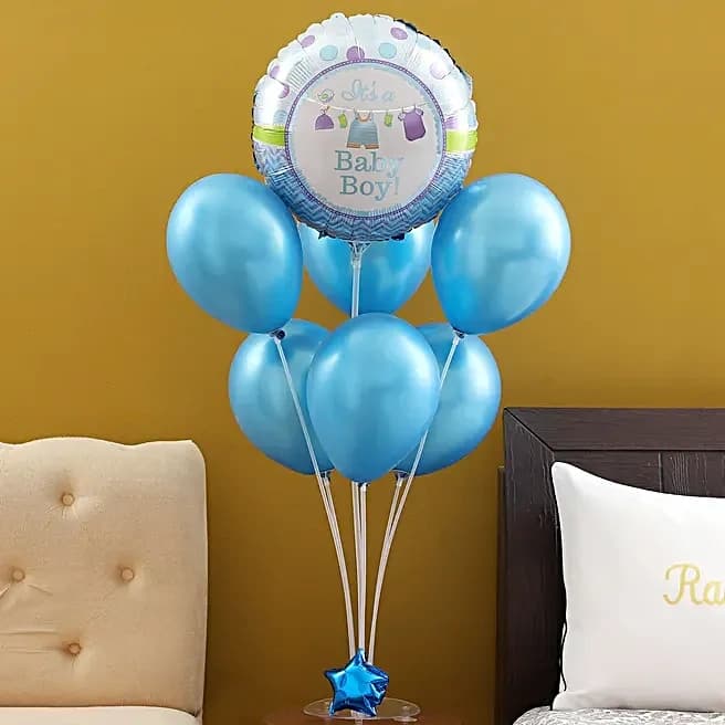 It's a Baby Boy Balloon Bouquet Set — view 1 of 4