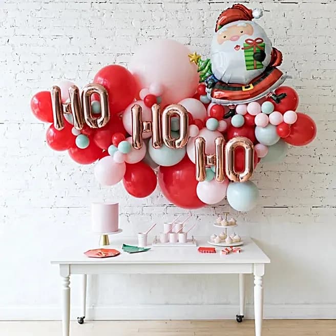 Ho Ho Ho Santa Balloon Arrangement Set — view 1 of 1