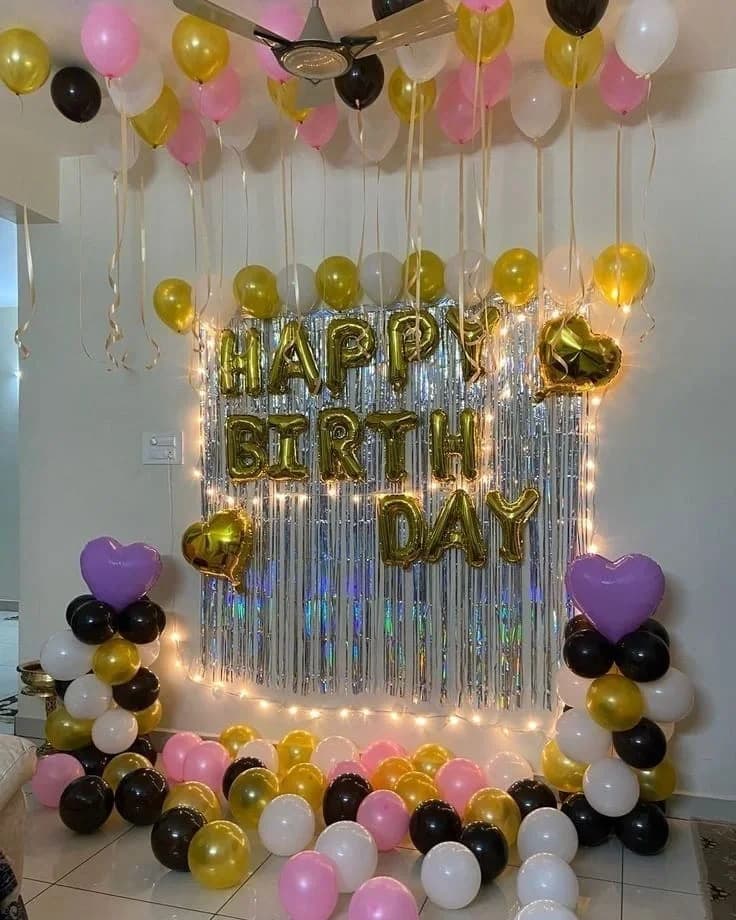 Luxury Black and Gold Birthday Decor Set — view 1 of 1