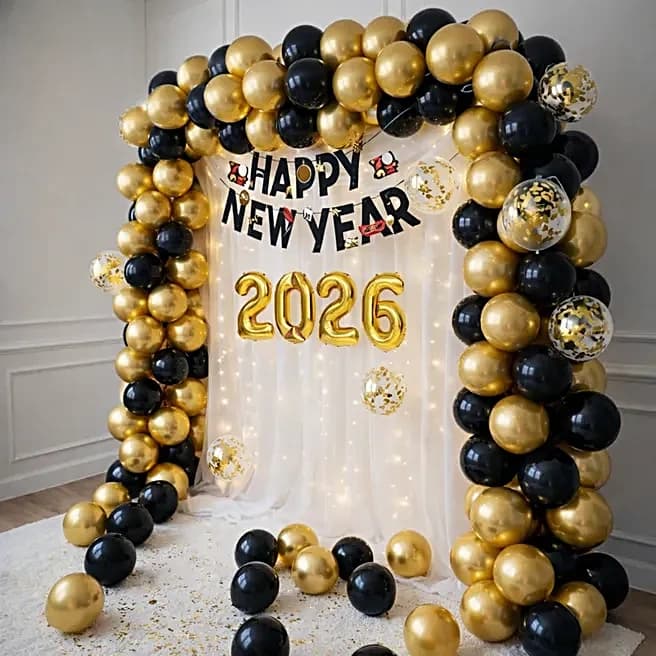 Happy New Year Radiant Balloon Decor Set — view 2 of 2