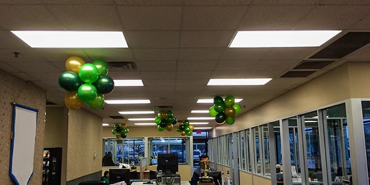 Yellow-Green Balloons Office Decoration Set — view 3 of 3