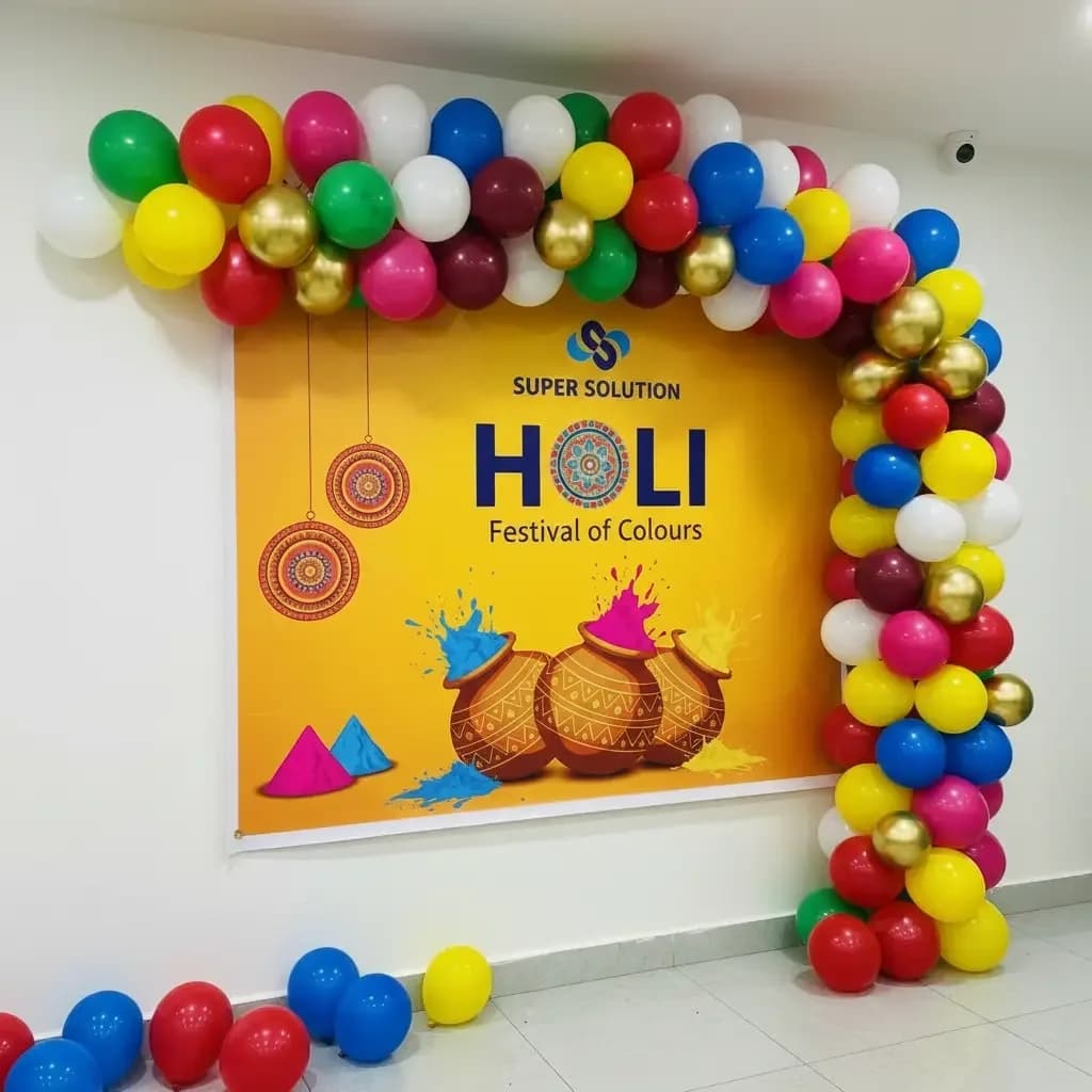 Holi Balloon Decor for Corporate Party Decor — view 2 of 2