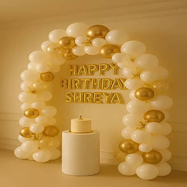 Golden Glamour Birthday Balloon Decor Set — view 2 of 3