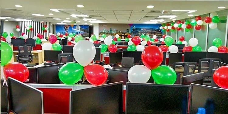 Green -Red-White Colour Office Decor Set — view 2 of 4