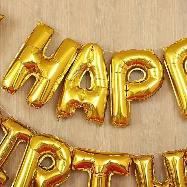 Golden Themed Birthday Balloon Décor Set — view 5 of 7
