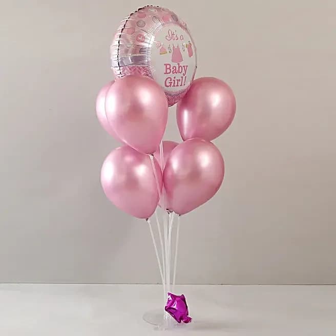 It's a Baby Girl Balloon Bouquet Set — view 4 of 4