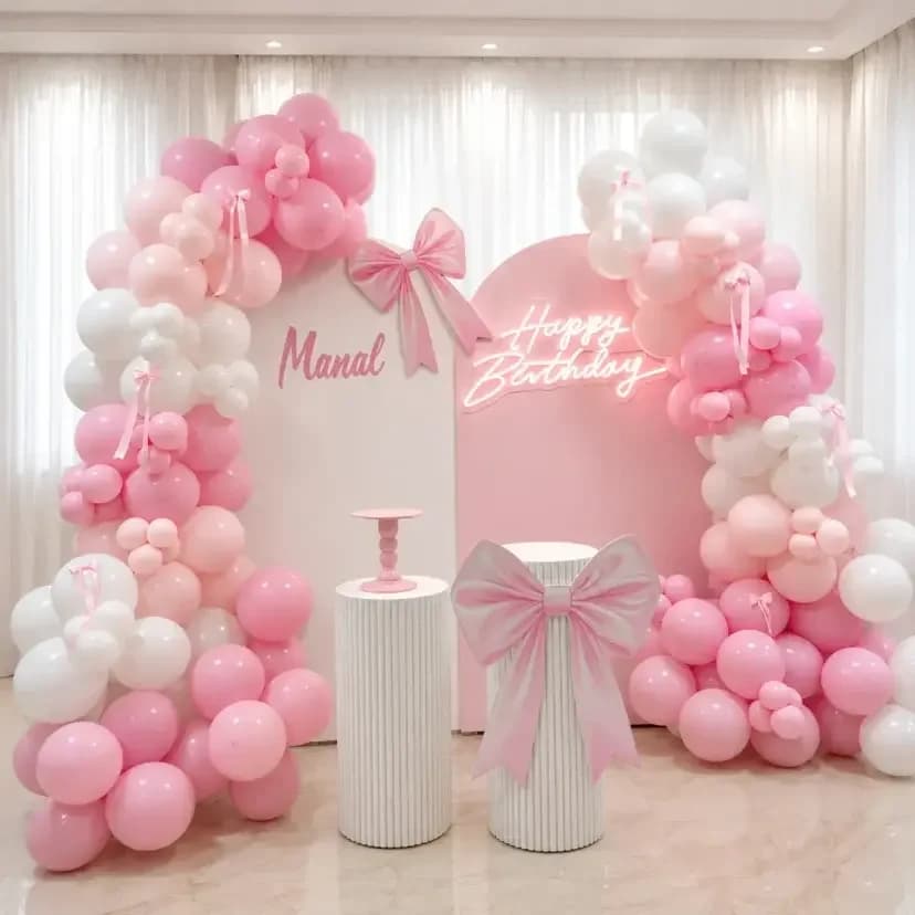 Pink Personalized Birthday Decor Setup — view 2 of 2