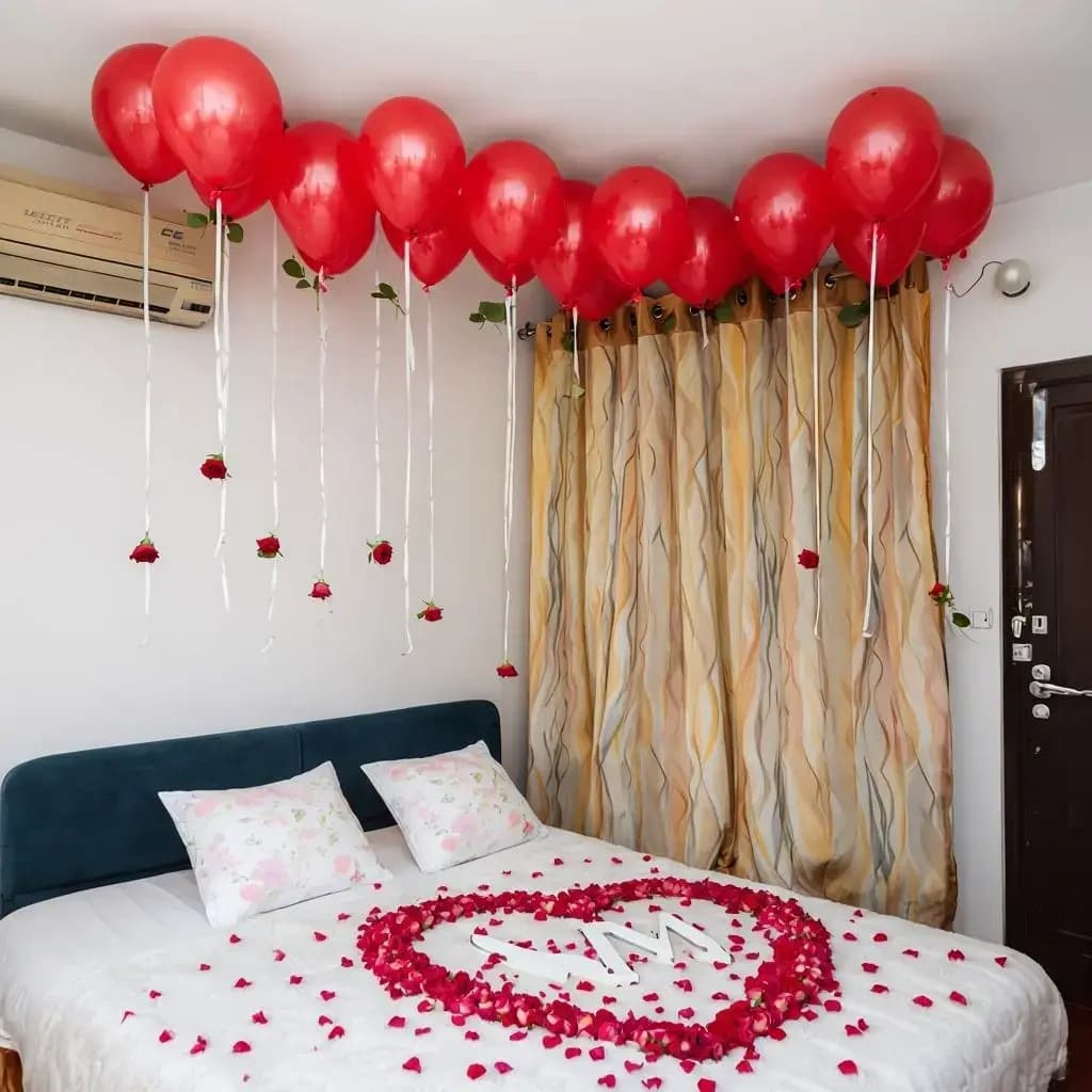 Bedroom Decoration for Wedding Night Setup — view 2 of 2