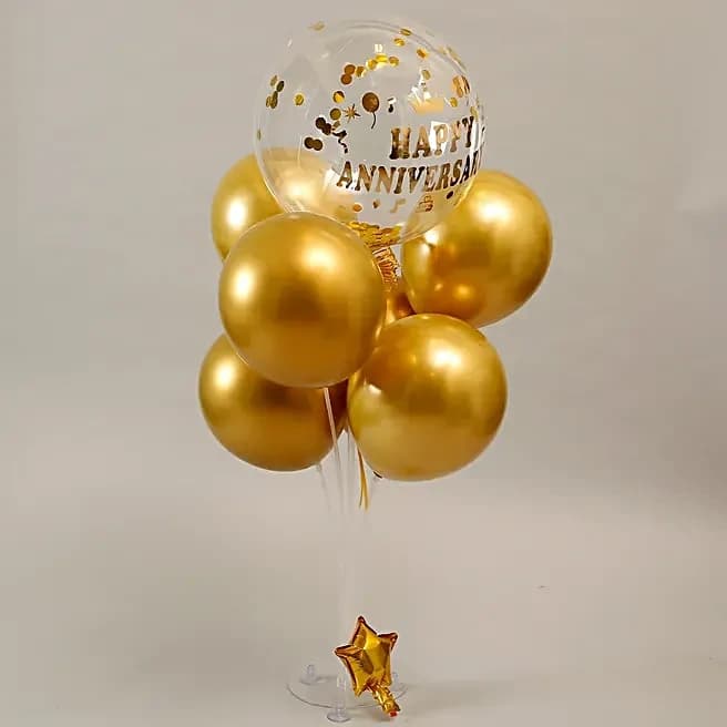 Golden Anniversary Balloon Bouquet Set — view 2 of 5
