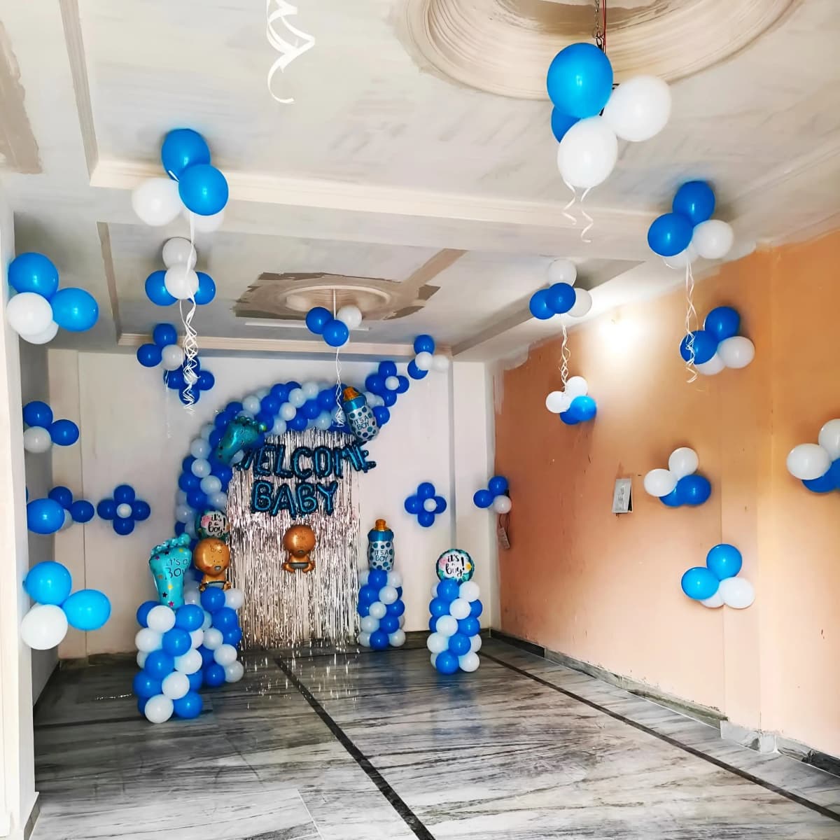 Tiny Hero Arrival Balloon Setup Decor — view 2 of 2