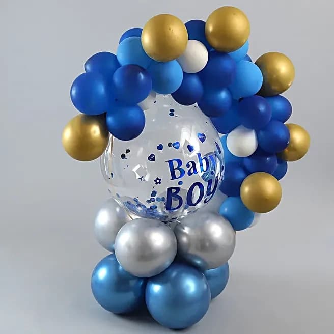 Beautiful Baby Boy Balloon Bouquet Set — view 2 of 5