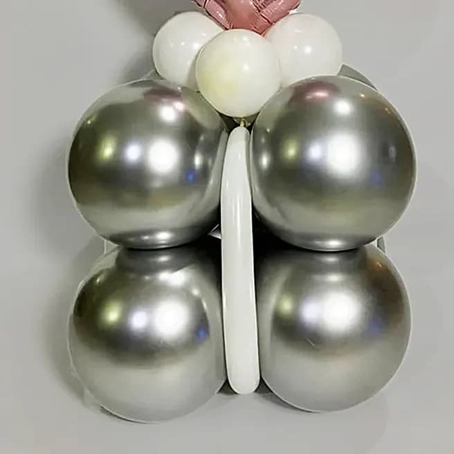 Happy Anniversary Silver Balloon Bouquet Set — view 4 of 4