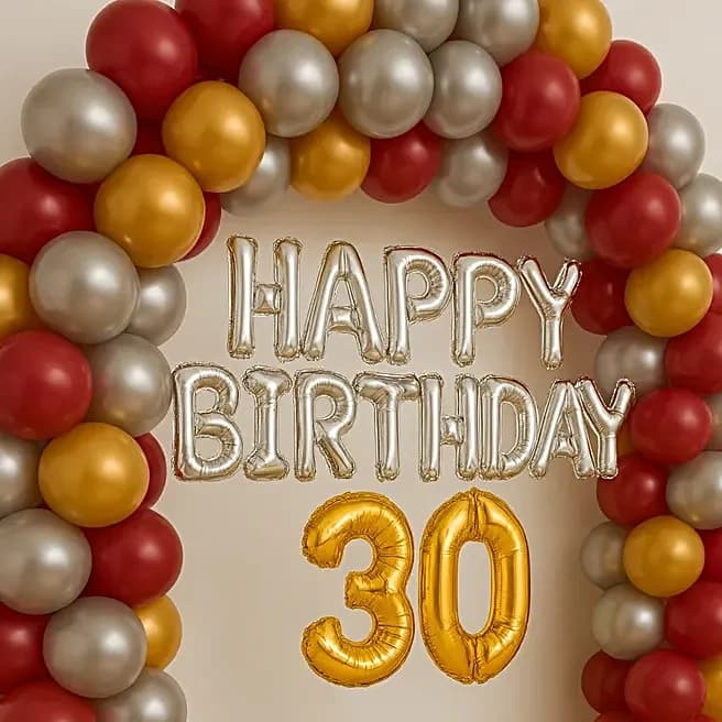 Radiant Birthday Arch Balloon Display Set — view 3 of 4
