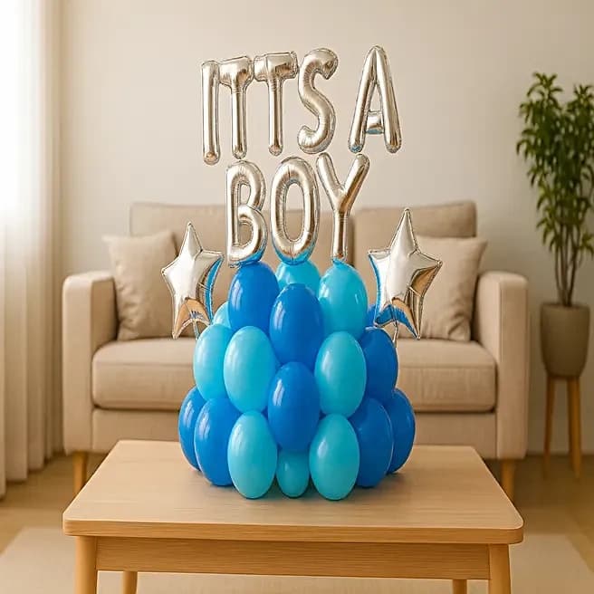 It’s a Boy Blue Balloon Bouquet Set — view 3 of 3