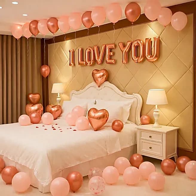 Romantic Anniversary Bedroom Balloon Decor Set — view 3 of 3
