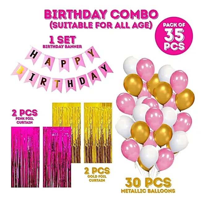 Sparkling Delight Birthday Decoration Set — view 2 of 3