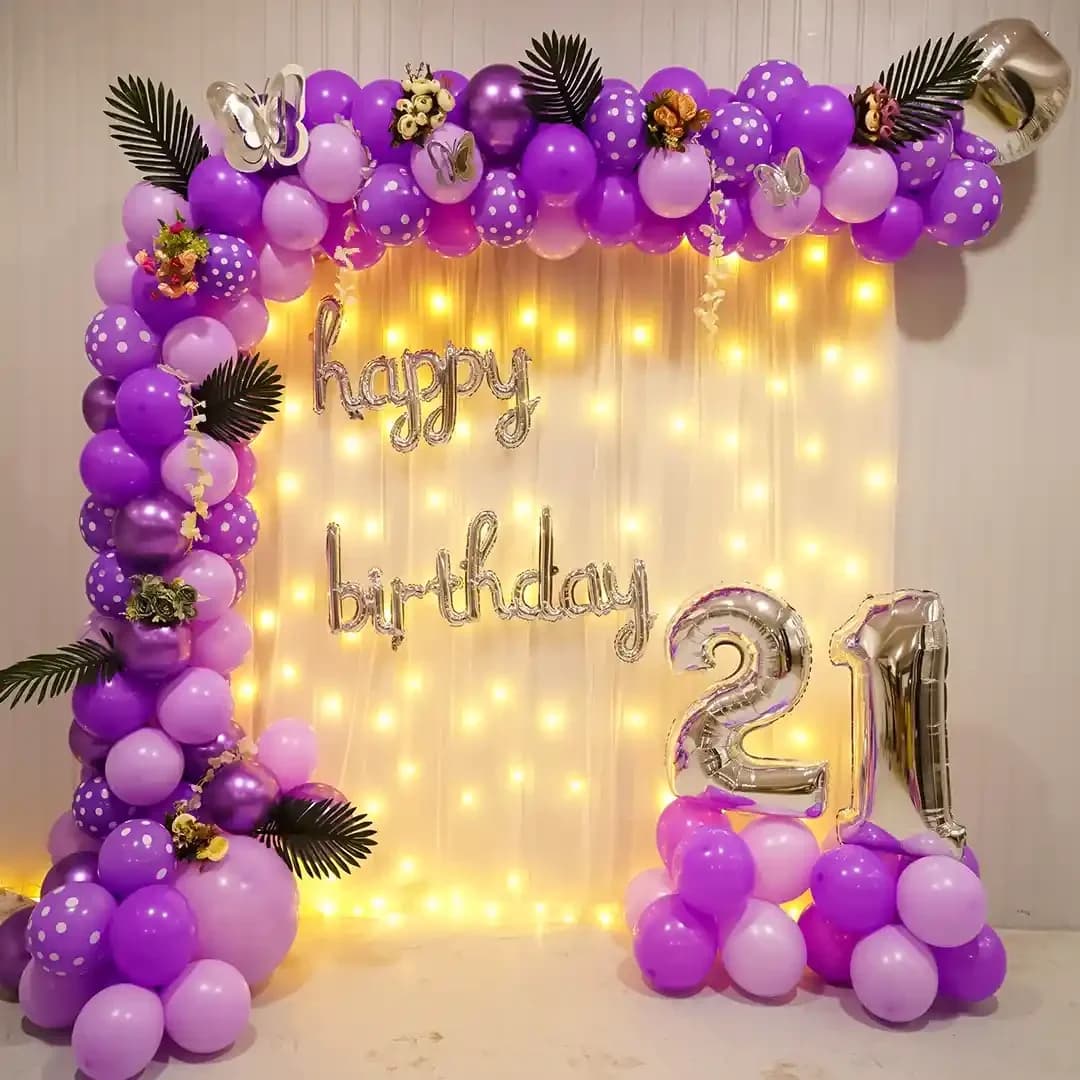 Purple Birthday Affair Decoration Set — view 1 of 1