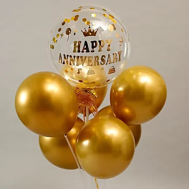 Golden Anniversary Balloon Bouquet Set — view 3 of 5
