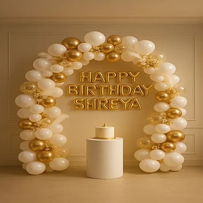 Golden Glamour Birthday Balloon Decor Set — view 1 of 3