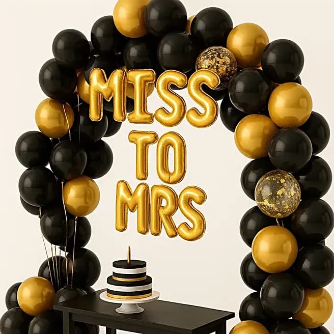 Chic Bride-to-Be Balloon Decor Set — view 2 of 4