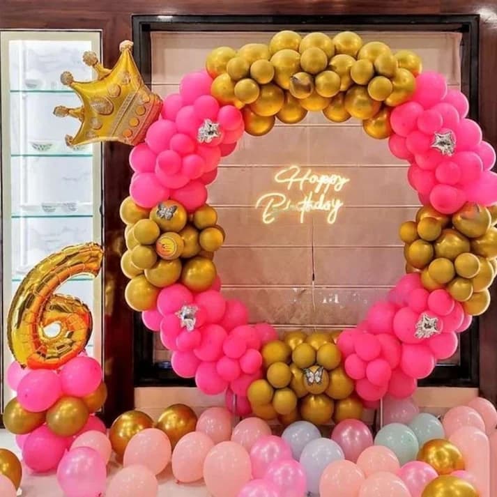 Pink Balloon Ring Decoration — view 2 of 2