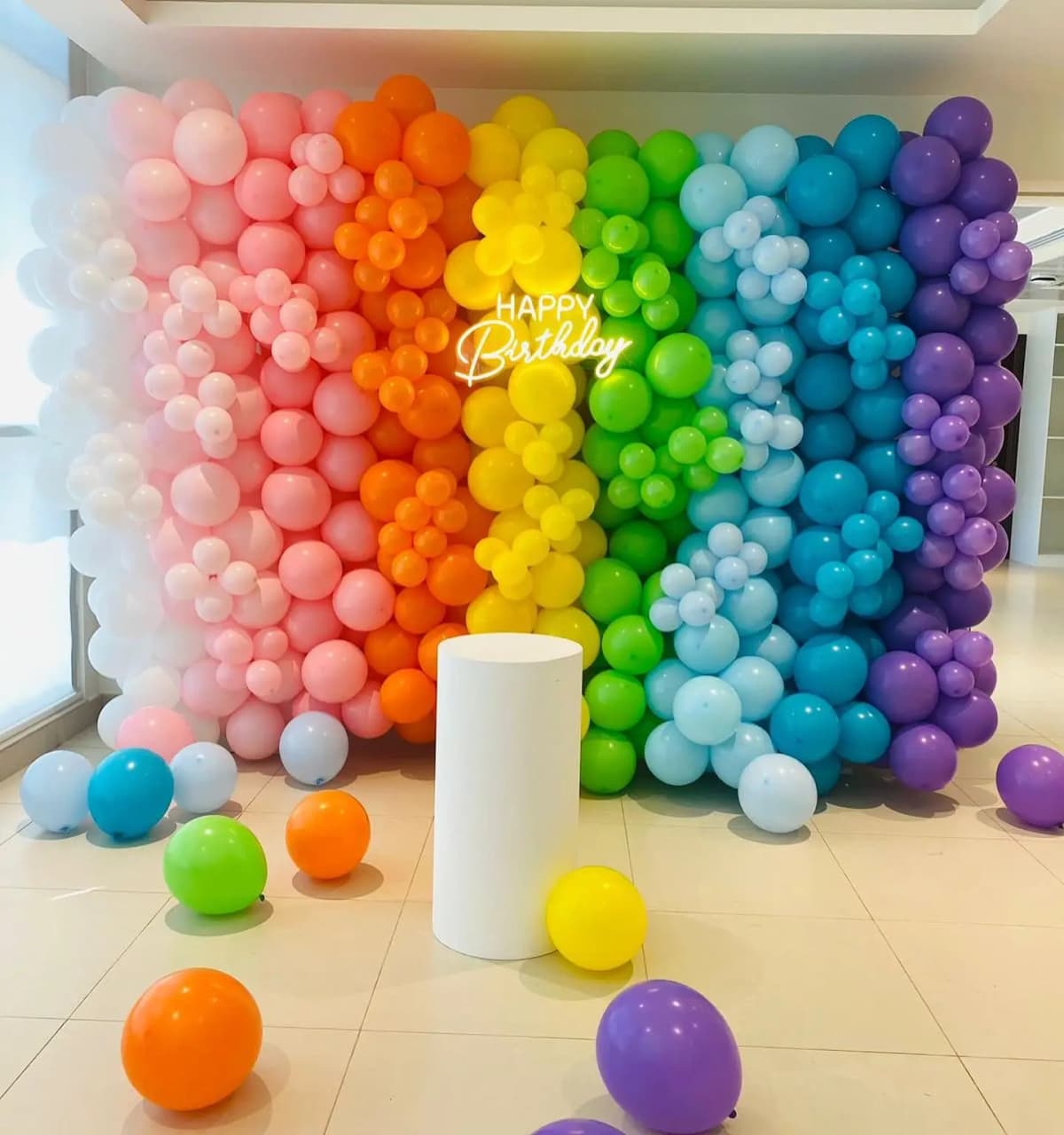 Rain Bow Theme Balloon Wall Decor — view 1 of 1