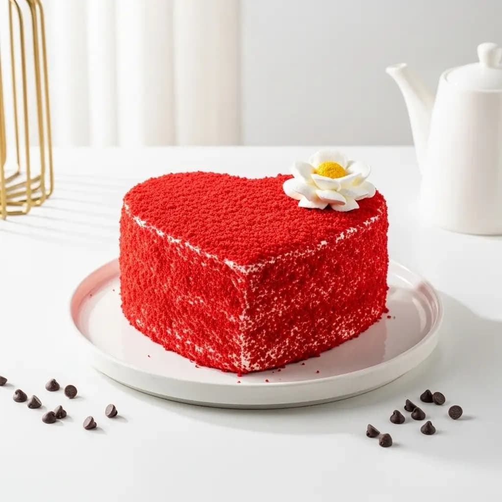 Heart Shape Red Velvet Cake Delice — view 2 of 2