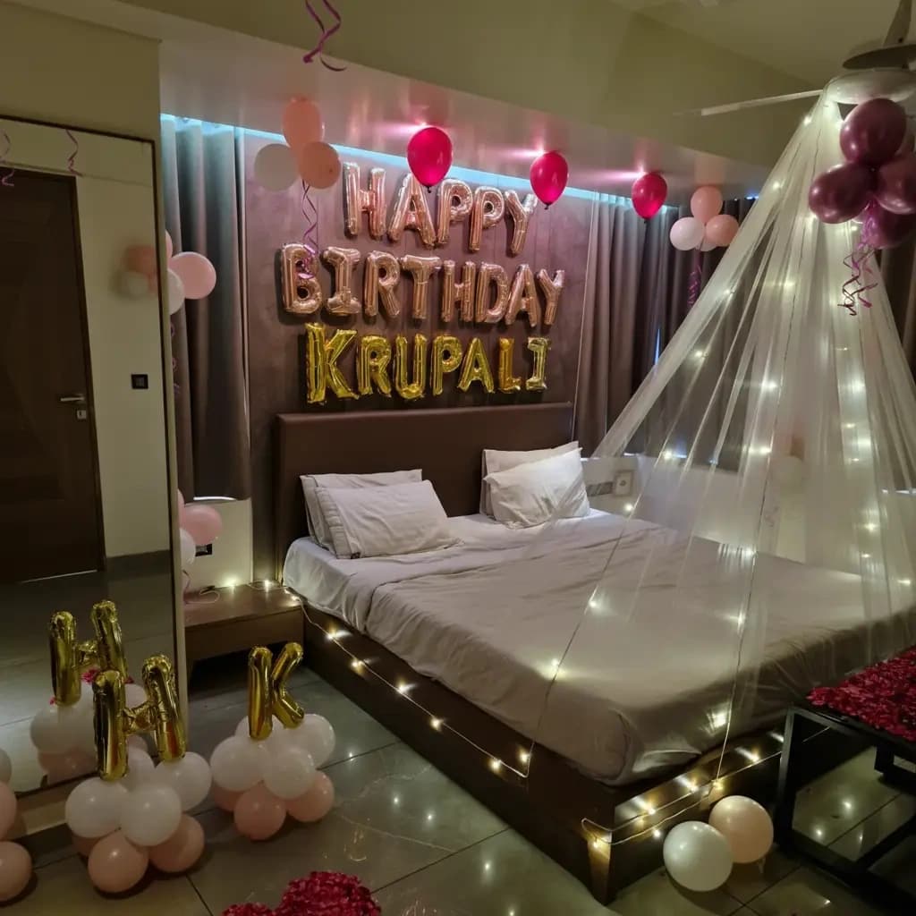 Cozy Birthday Canopy Decor — view 1 of 3