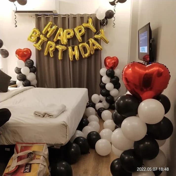 Hotel Room - OYO room Balloon Decoration for Birthday Set — view 1 of 2