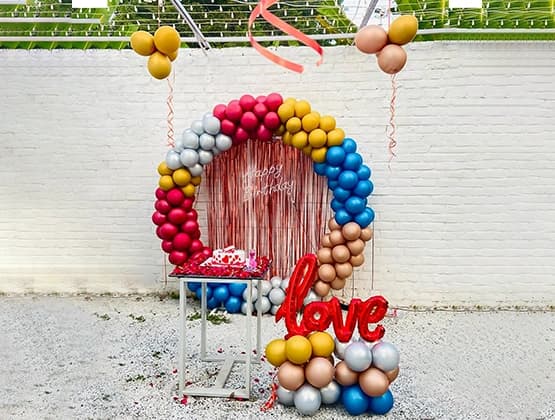 Colourful Balloons Themed Ring Decor Set — view 1 of 1