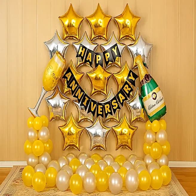 Gold Silver Anniversary Décor Set — view 1 of 7