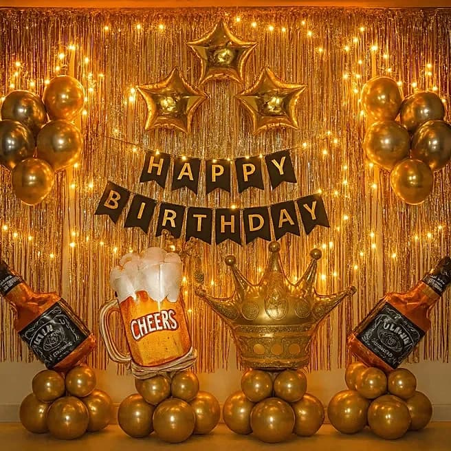 Birthday Balloon Decor For Husband Set — view 2 of 2